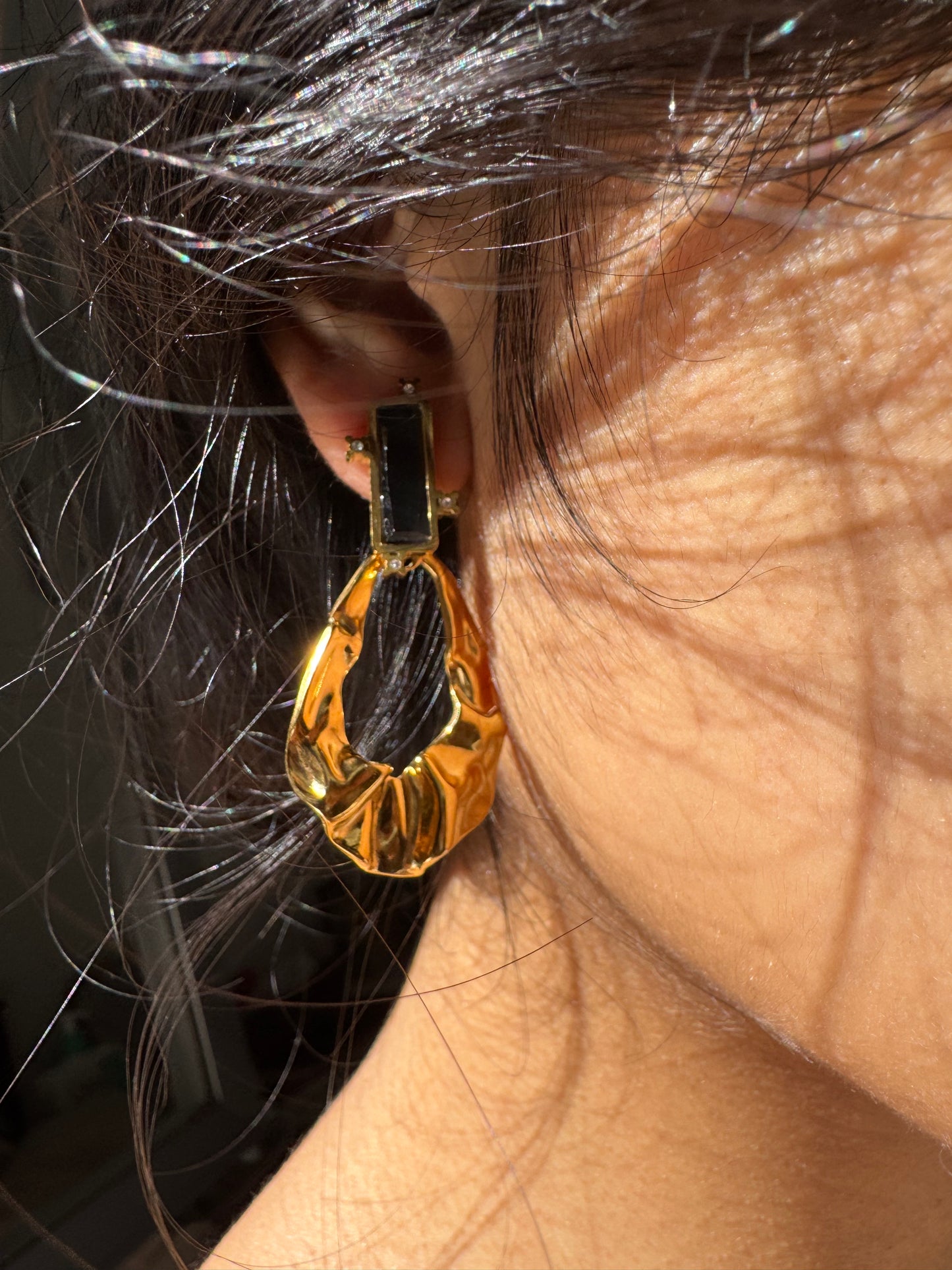 Pendientes Brillo Dorado