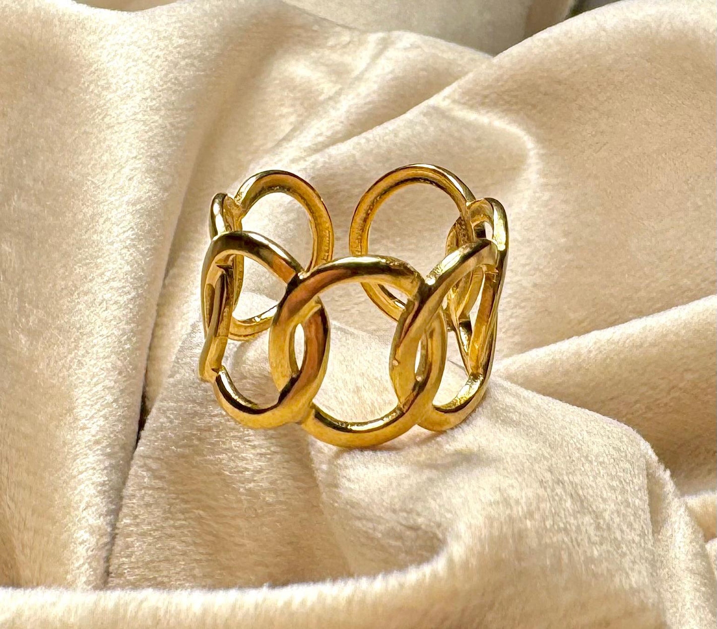 Anillo Dalia – Elegancia Minimalista en Oro de 18K