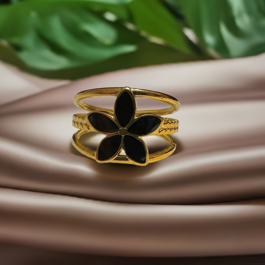 Anillo "Abrazo de flores"