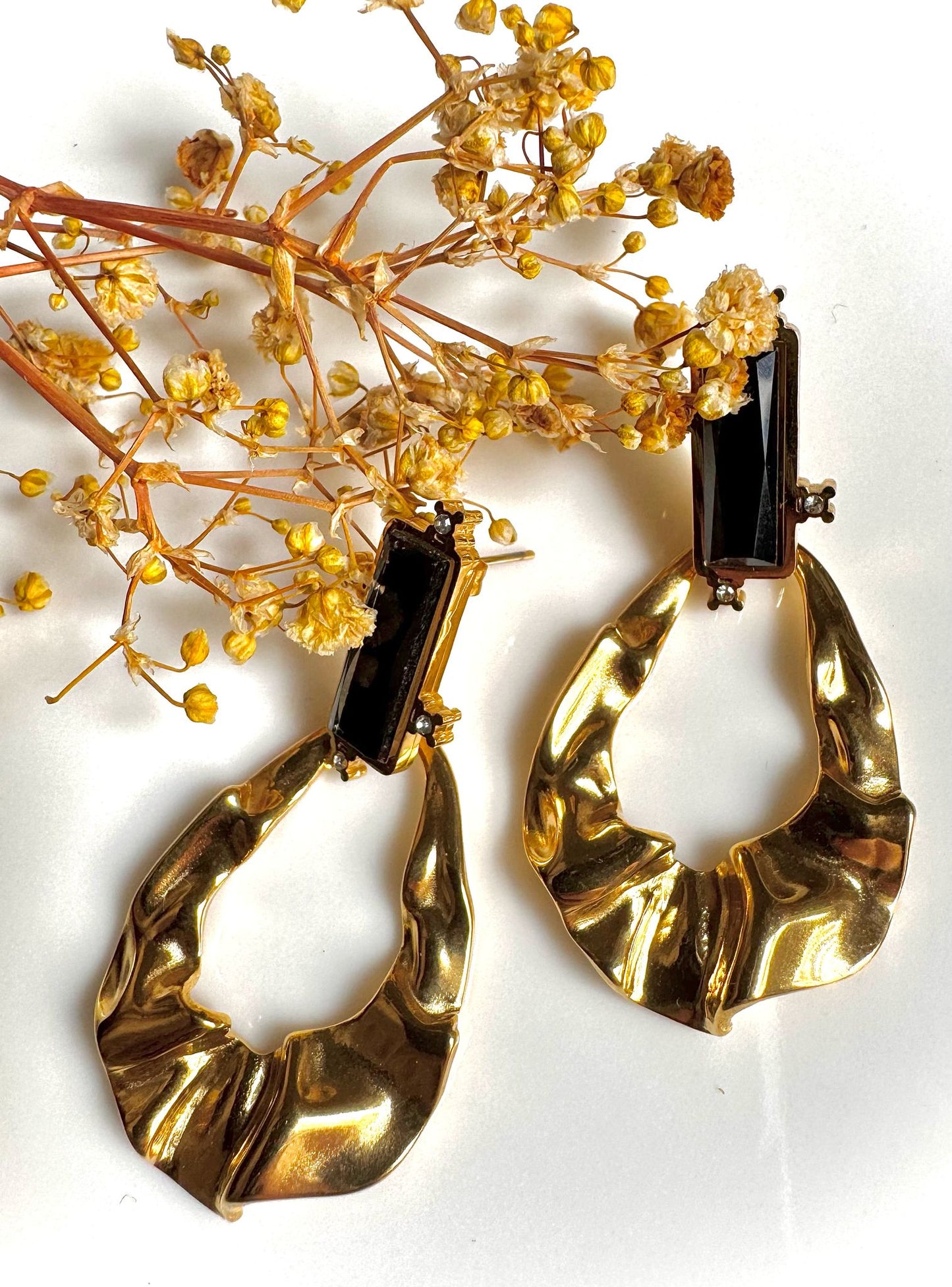 Pendientes Brillo Dorado