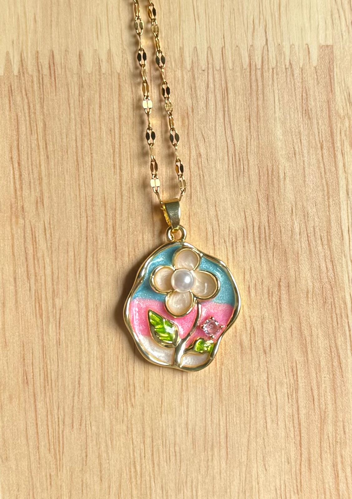 Collar fleur