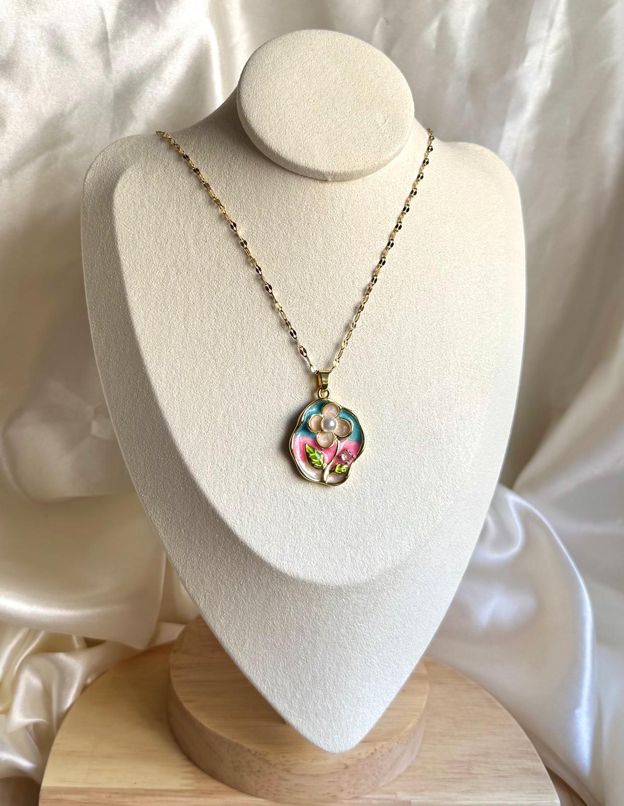 Collar fleur