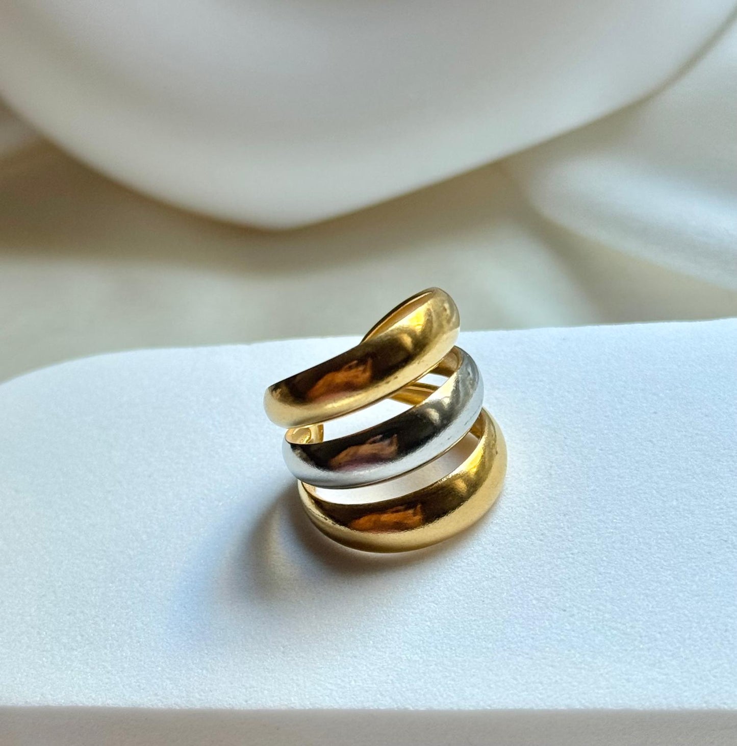 Anillo Aurora Tricolore