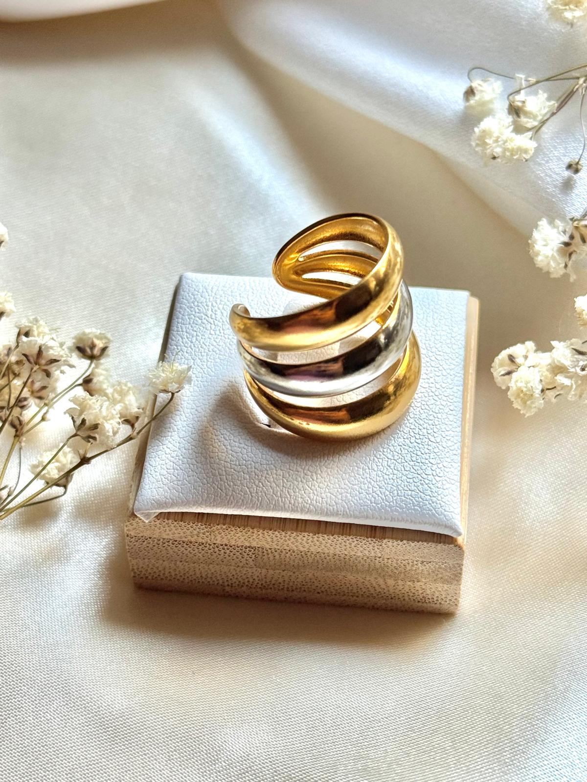 Anillo Aurora Tricolore