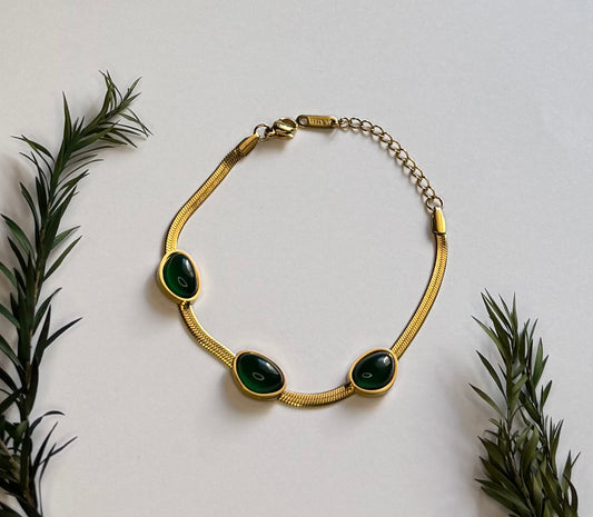 Pulsera Verde Aura