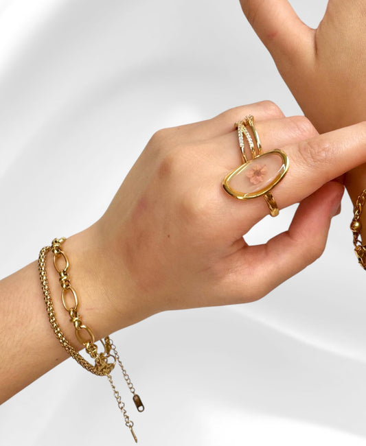 Anillo Dahlia Cristal